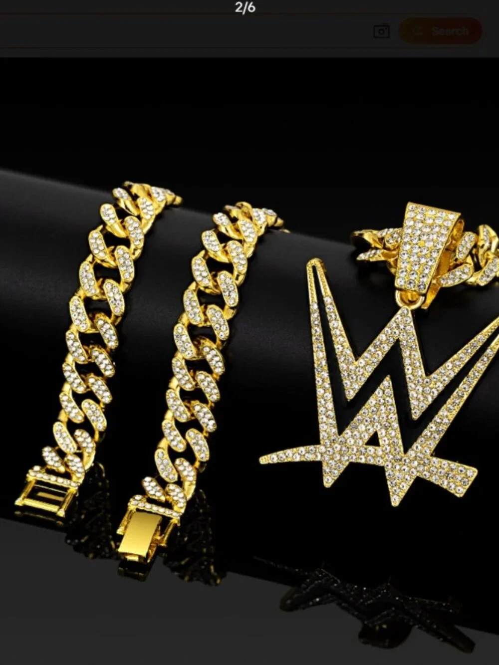 Brand New WWE Hip Hop Style Pendant Necklace